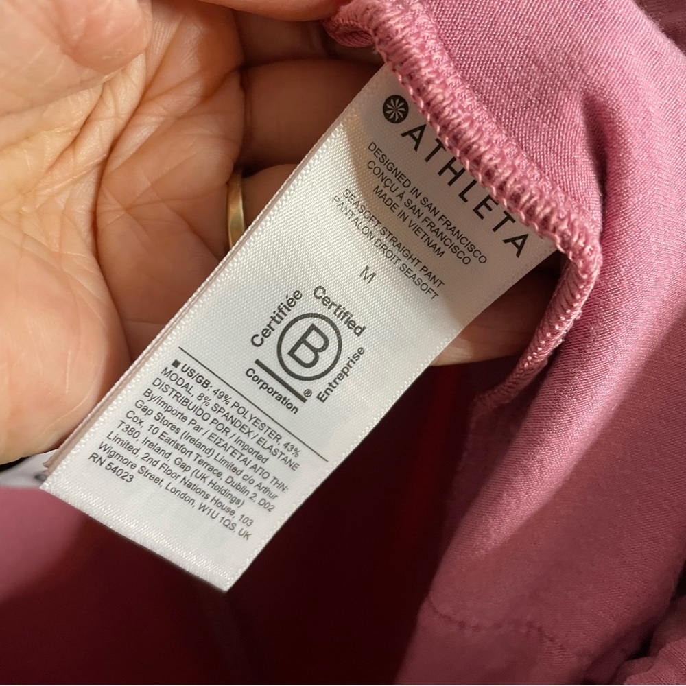 Athleta Seasoft Straight Pant Antique Rose - Picture 8 of 9